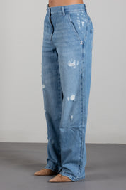 Patrizia Pepe Jeans In Tencel Denim a Vita Bassa 8P0086 D108 LIGHT BLUE WASH