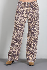 Aniye By Jeans Leo Baggy con Stampa Animalier 181060 HOT LEO :AI26