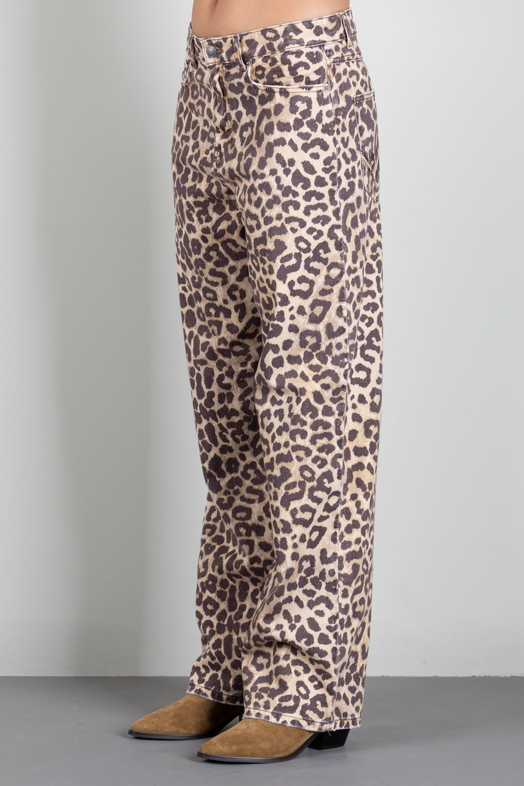 Aniye By Jeans Leo Baggy con Stampa Animalier 181060 HOT LEO :AI26