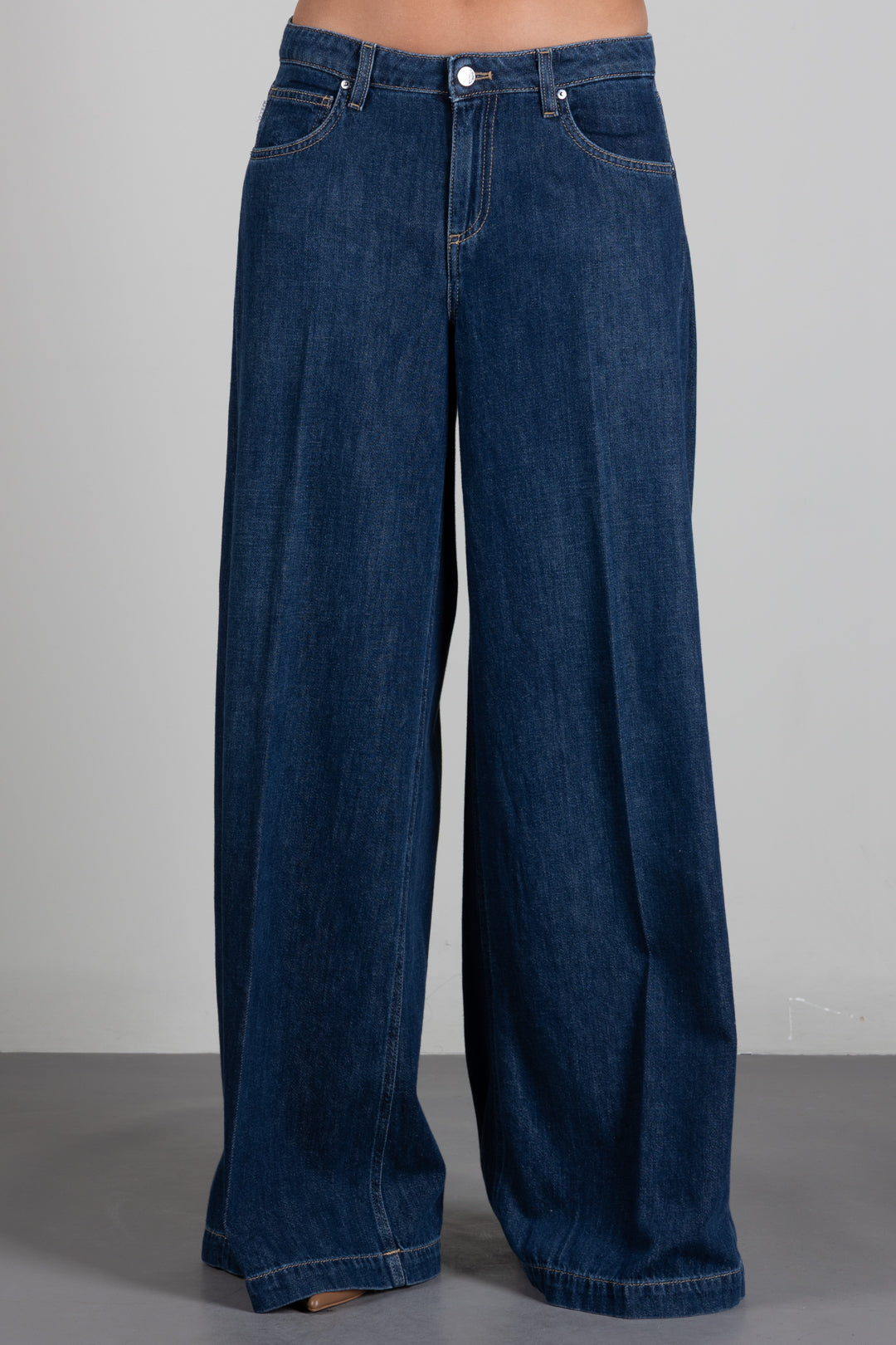 Vicolo Jeans Madison a Palazzo In Denim DAC5074 DENIM