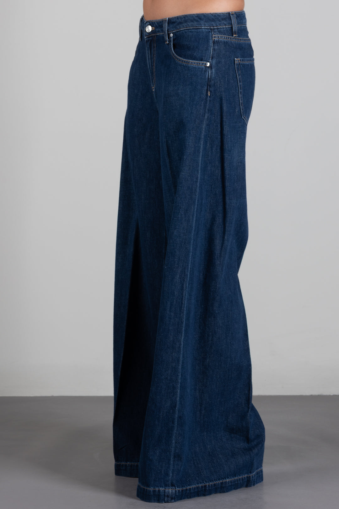 Vicolo Jeans Madison a Palazzo In Denim DAC5074 DENIM