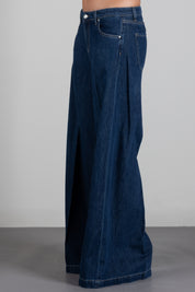 Vicolo Jeans Madison a Palazzo In Denim DAC5074 DENIM