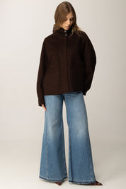 Manila Grace Jeans Palazzo a Vita Alta J309CU MEDIUM LIGHT