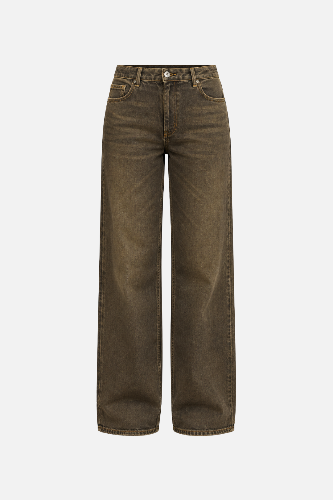 Patrizia Pepe Jeans Palazzo a Vita Bassa 2P0098 D0043 WASHED CRAFT BROW