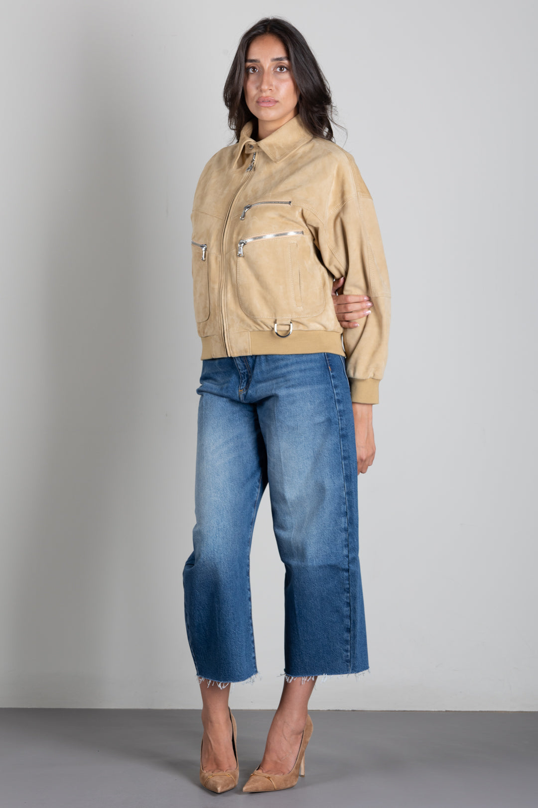 Patrizia Pepe Jeans Straight Fit a Vita Alta 8P0349 D1WZB MEDIUM WASH