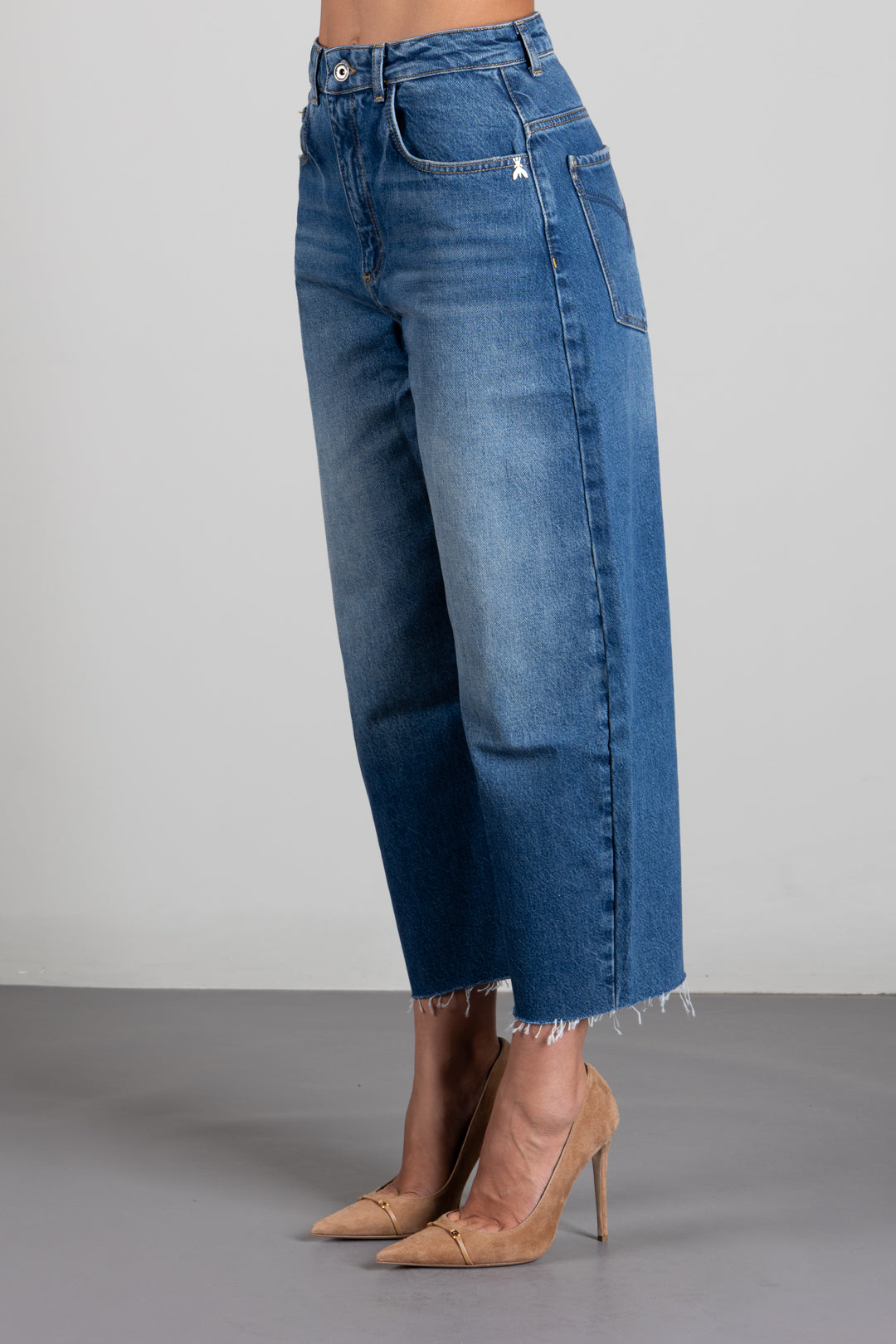 Patrizia Pepe Jeans Straight Fit a Vita Alta 8P0349 D1WZB MEDIUM WASH