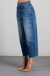 Patrizia Pepe Jeans Straight Fit a Vita Alta 8P0349 D1WZB MEDIUM WASH