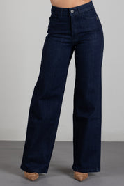 Patrizia Pepe Jeans Straight Fit In Denim Stretch 8P0543 D113 BLUE RINSE WASH