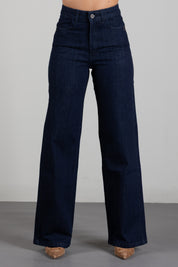 Patrizia Pepe Jeans Straight Fit In Denim Stretch 8P0543 D113 BLUE RINSE WASH