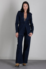 Patrizia Pepe Jeans Straight Fit In Denim Stretch 8P0543 D113 BLUE RINSE WASH