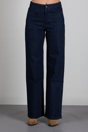 Patrizia Pepe Jeans Straight Fit In Denim Stretch 8P0543 D113 BLUE RINSE WASH