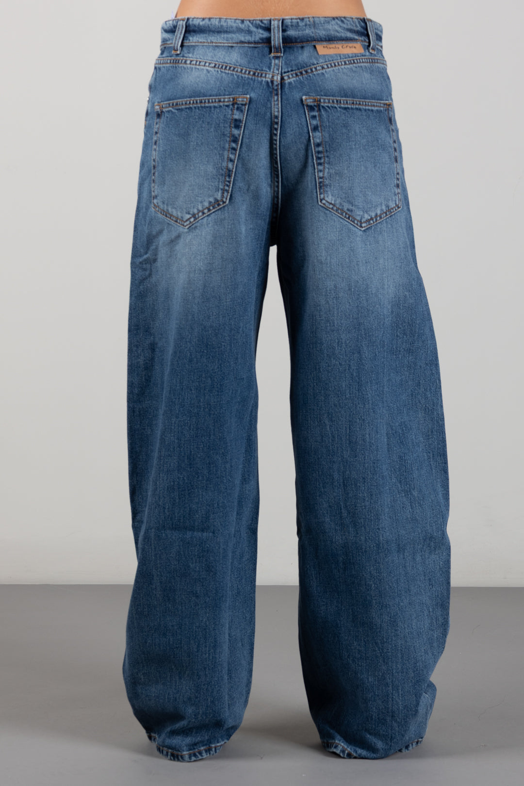 Manila Grace Jeans Straight Leg a Vita Alta J303CU DARK BLUE :AI26