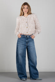 Manila Grace Jeans Straight Leg a Vita Alta J303CU DARK BLUE :AI26