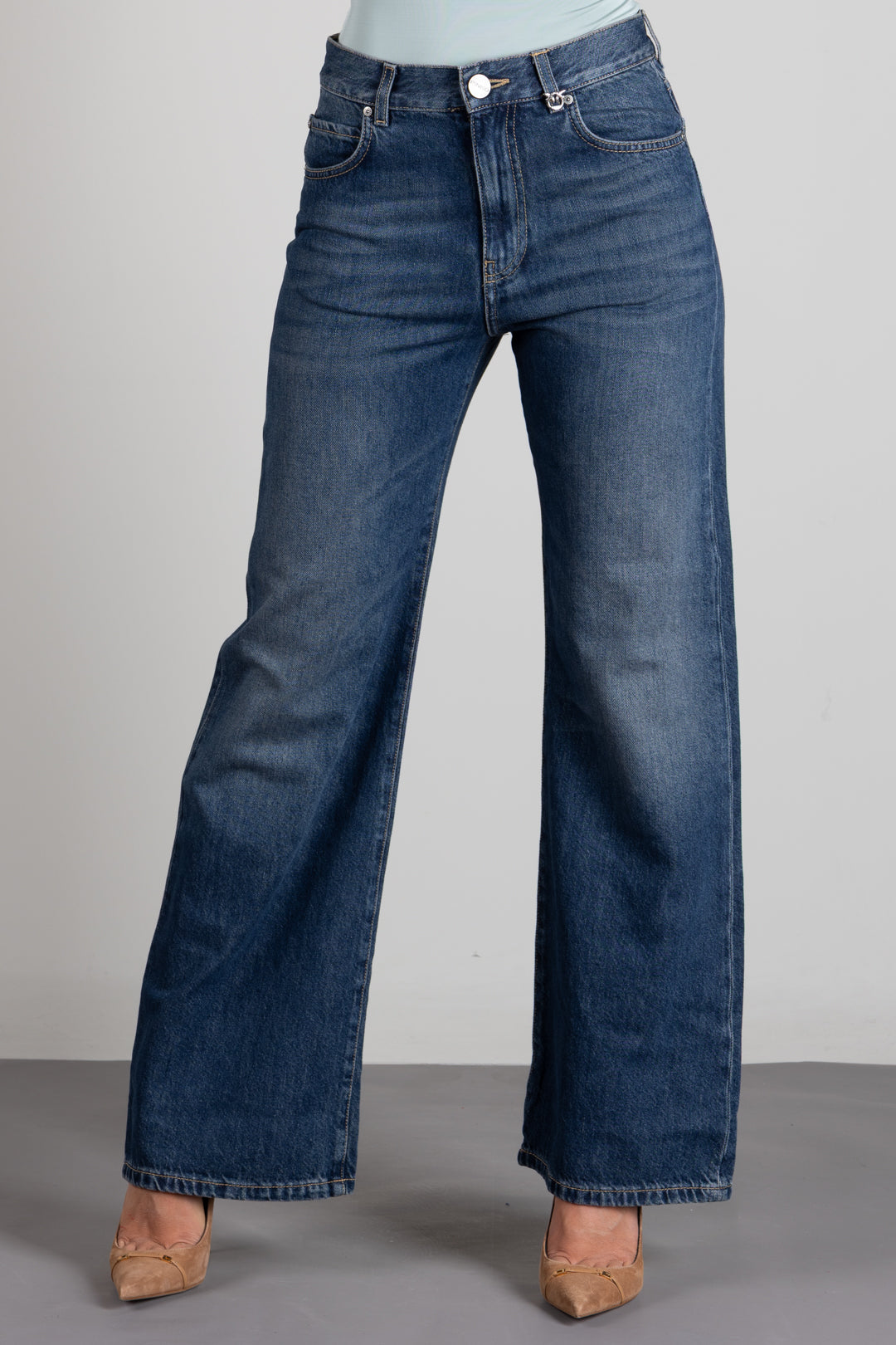 Pinko Jeans Wanda Blu Scuro Regular Fit 101733 A2RQ PJZ