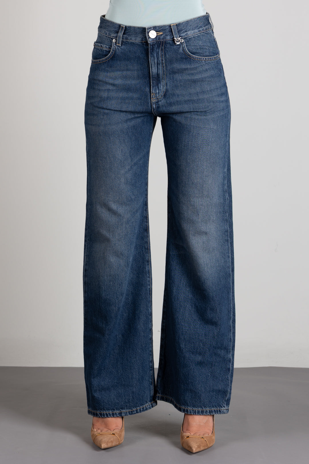 Pinko Jeans Wanda Blu Scuro Regular Fit 101733 A2RQ PJZ