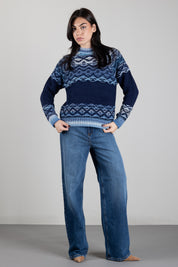Twin-set Jeans Wide Leg Cinque Tasche 262TP2590 DENIM MEDIO