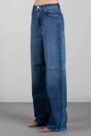 Twin-set Jeans Wide Leg Cinque Tasche 262TP2590 DENIM MEDIO