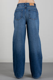 Twin-set Jeans Wide Leg Cinque Tasche 262TP2590 DENIM MEDIO