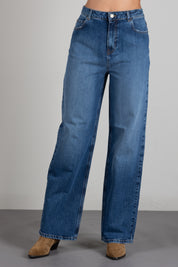 Twin-set Jeans Wide Leg Cinque Tasche 262TP2590 DENIM MEDIO