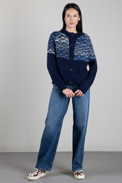 Twin-set Jeans Wide Leg Cinque Tasche 262TP2590 DENIM MEDIO