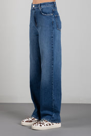 Twin-set Jeans Wide Leg Cinque Tasche 262TP2590 DENIM MEDIO