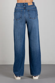 Twin-set Jeans Wide Leg Cinque Tasche 262TP2590 DENIM MEDIO