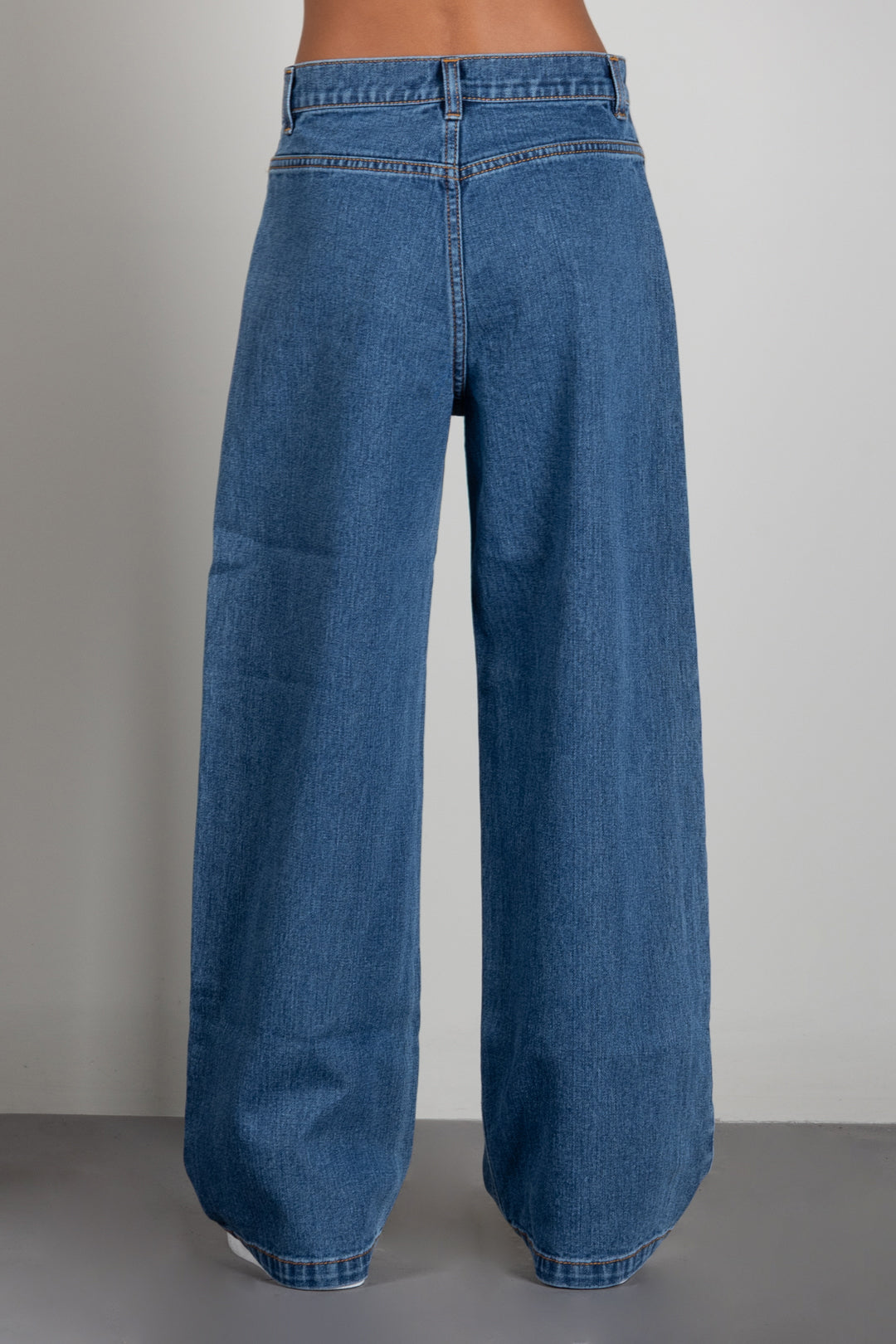 Elisabetta Franchi Bambina Jeans Wide Leg con Patch Logo EFPA325CDF011.4039