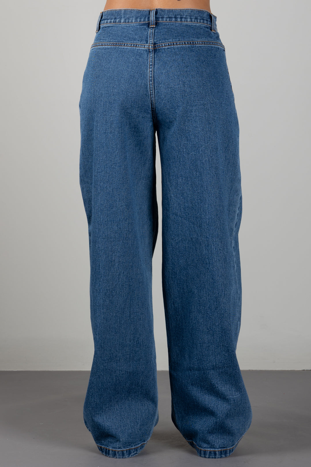 Elisabetta Franchi Bambina Jeans Wide Leg con Patch Logo EFPA325CDF011.4039