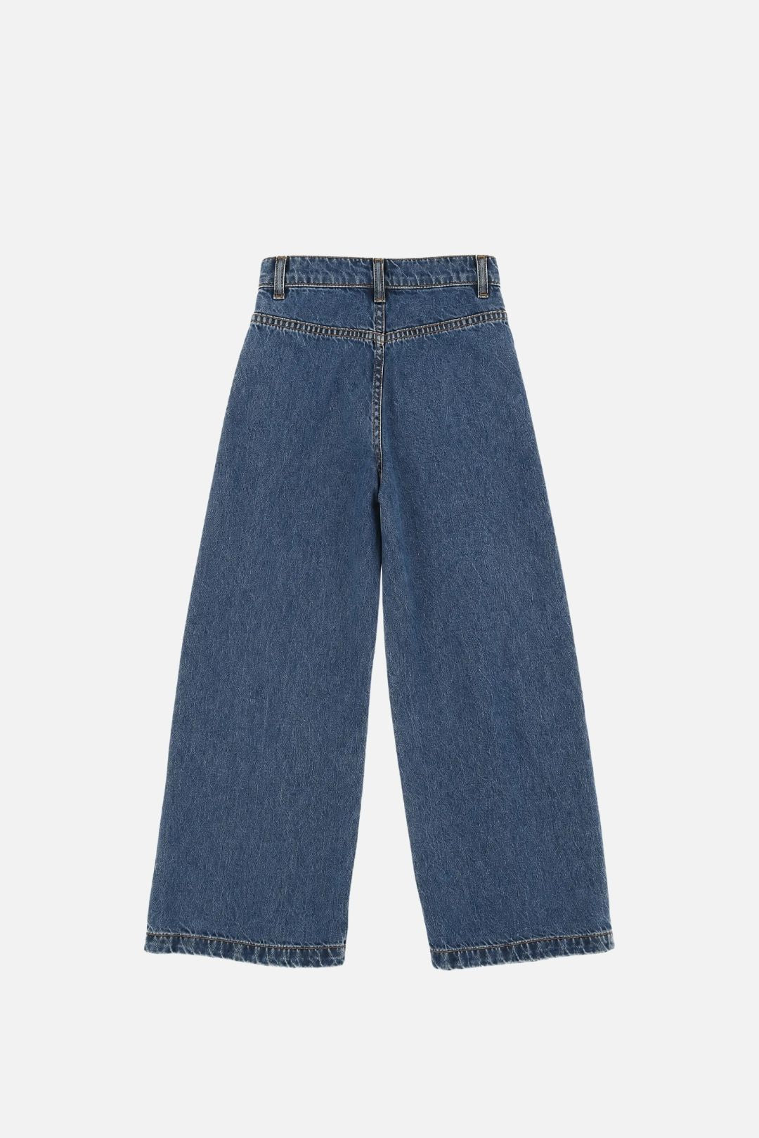 Elisabetta Franchi Bambina Jeans Wide Leg con Patch Logo EFPA325CDF011.4039