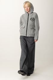 Patrizia Pepe Jeans Wide Leg GRAY DENIM