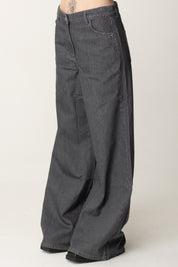 Patrizia Pepe Jeans Wide Leg GRAY DENIM