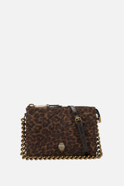 Kurt Geiger Kensington 3 Pouch In Camoscio Animalier 3571935289 DK.BRN COM