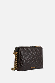 Kurt Geiger Kensington 3 Pouch In Camoscio Animalier 3571935289 DK.BRN COM