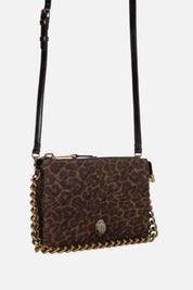 Kurt Geiger Kensington 3 Pouch In Camoscio Animalier 3571935289 DK.BRN COM