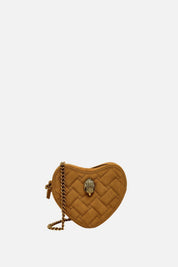 Kurt Geiger Kensington Heart Cross Body In Camoscio 4027133219 TAN