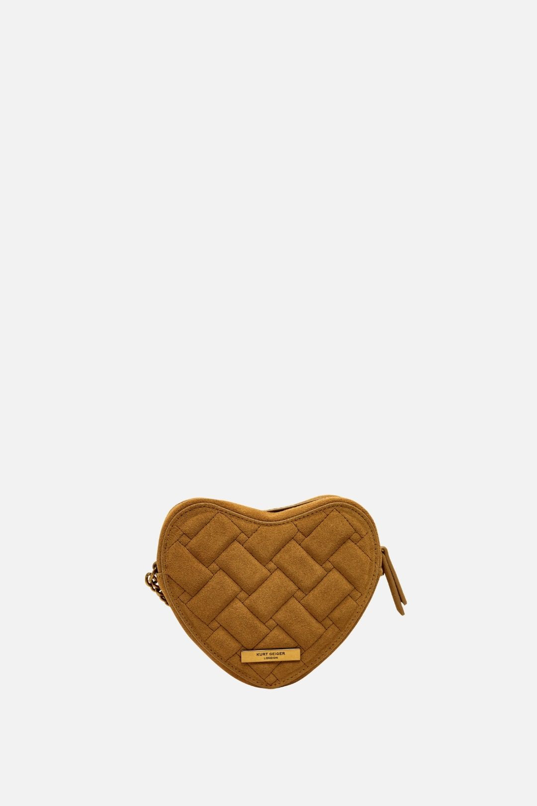 Kurt Geiger Kensington Heart Cross Body In Camoscio 4027133219 TAN