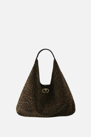 Kurt Geiger Large Chelsea Slouch Hobo Bag In Camoscio Animalier 5049739289 BROWN/OTH