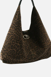 Kurt Geiger Large Chelsea Slouch Hobo Bag In Camoscio Animalier 5049739289 BROWN/OTH