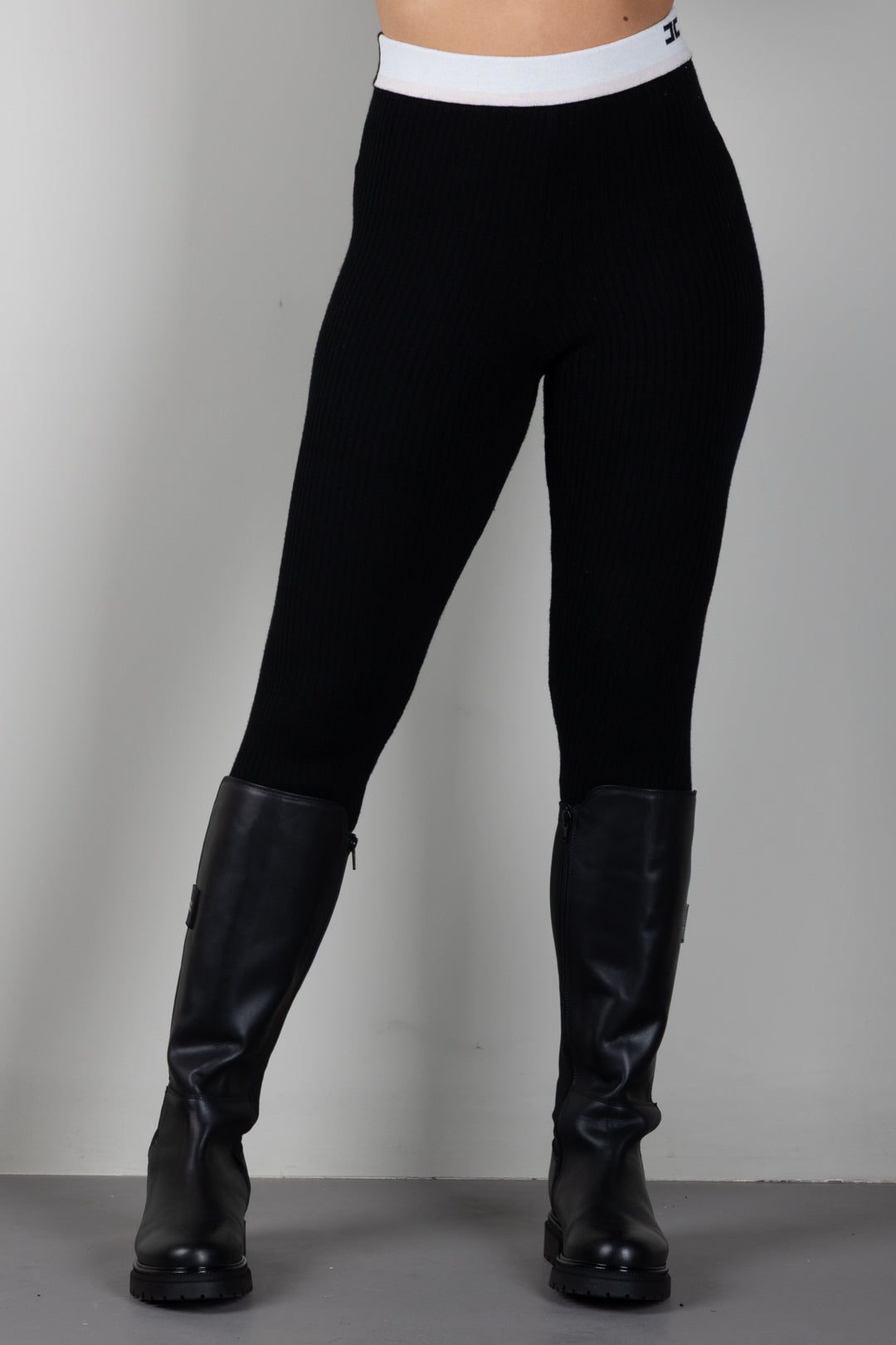 Elisabetta Franchi Bambina Leggings In Maglia a Coste EFPA329CFL040.D581