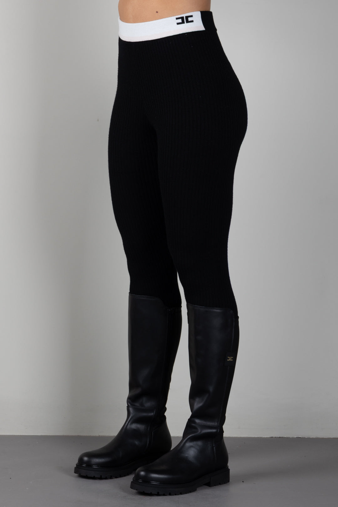 Elisabetta Franchi Bambina Leggings In Maglia a Coste EFPA329CFL040.D581