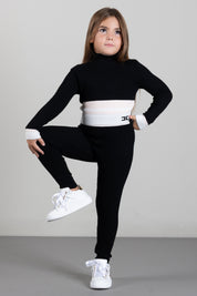 Elisabetta Franchi Bambina Leggings In Maglia a Coste EFPA329CFL040.D581