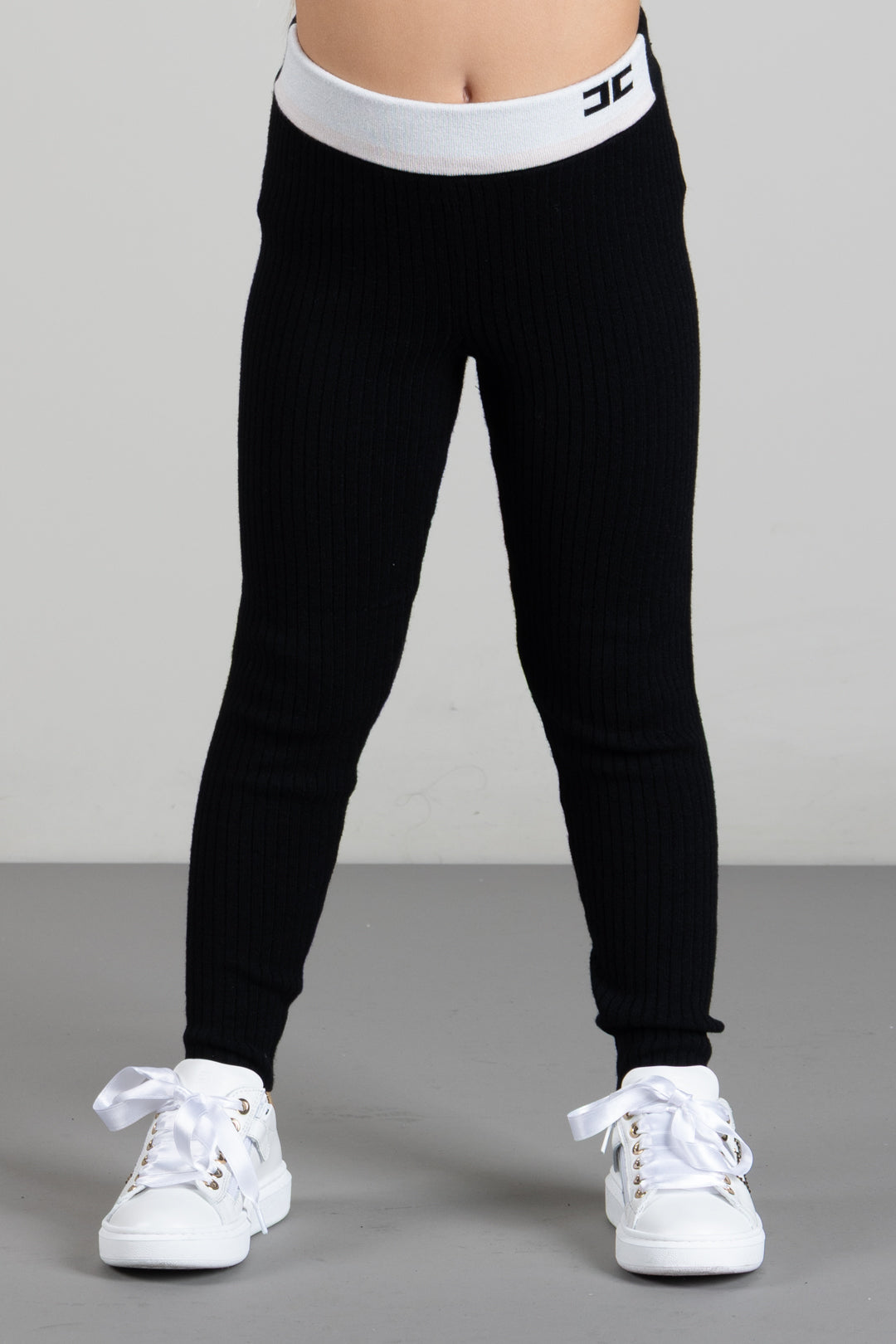 Elisabetta Franchi Bambina Leggings In Maglia a Coste EFPA329CFL040.D581