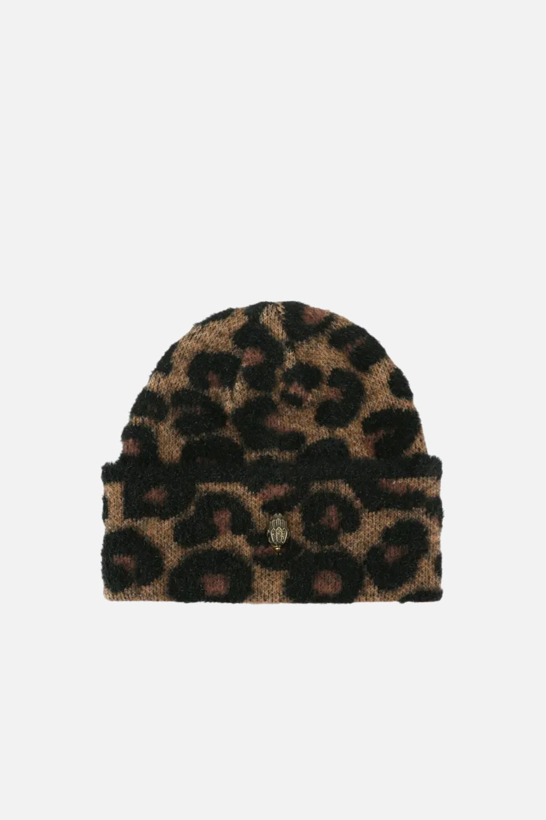 Kurt Geiger Leopard Lurex Beanie 6216639999 BROWN/OTH