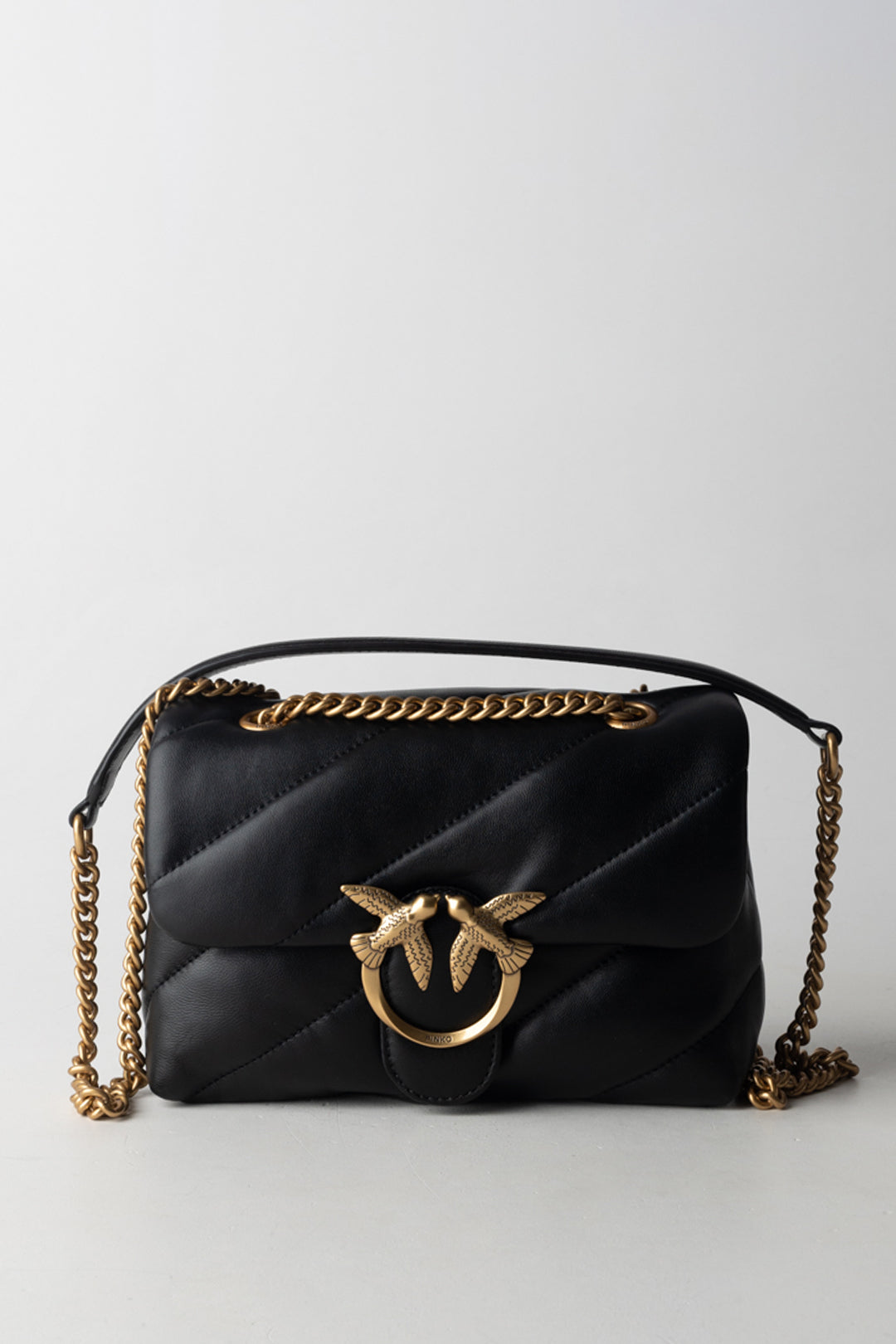 Pinko Love Bag Borse 100039 A0F2 NERO-ANTIQUE GOLD