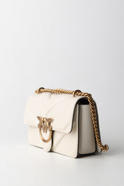 Pinko Love Bag Borse Dez BIANCO SETA-ANTIQUE GOLD