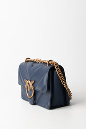 Pinko Love Bag Borse Dez BLU INDACO OMBROSO-ANTIQUE GOL