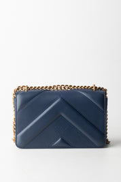 Pinko Love Bag Borse Dez BLU INDACO OMBROSO-ANTIQUE GOL