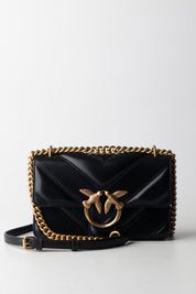 Pinko Love Bag Mini NERO-ANTIQUE GOLD
