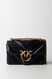 Pinko Love Bag Mini NERO-ANTIQUE GOLD