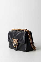 Pinko Love Bag Mini NERO-ANTIQUE GOLD